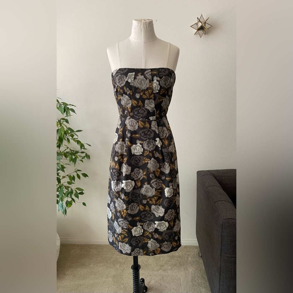 J.Crew Marielle Cotton strapless dress size 8